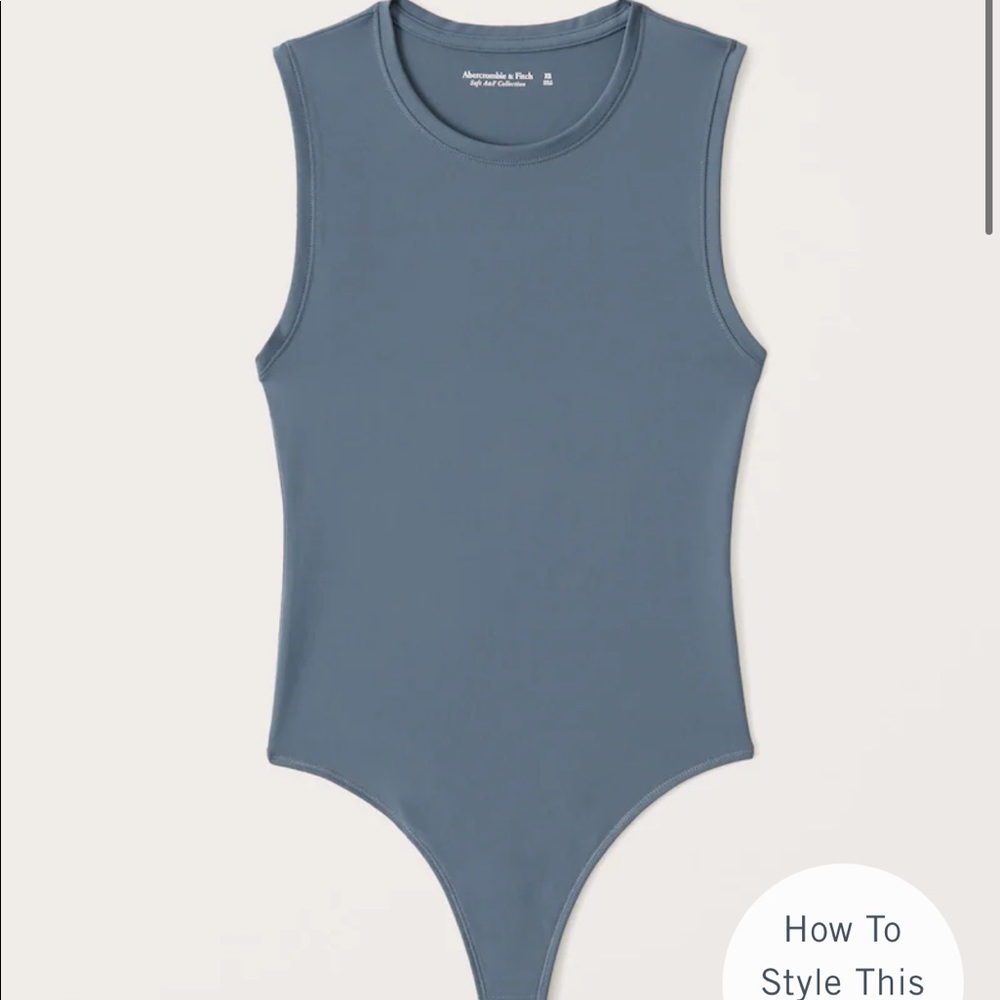 NWT Abercrombie Seamless Crewneck Tank Bodysuit